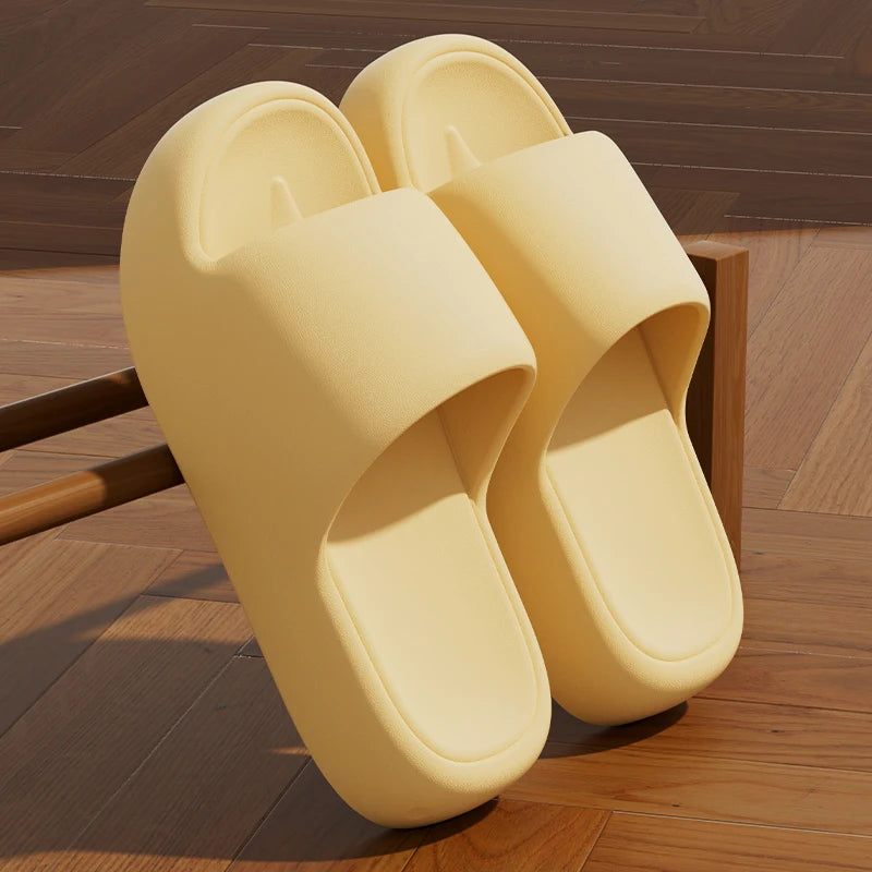 Unisex Non-Slip Pillow Slides | Soft Sole Summer Slippers