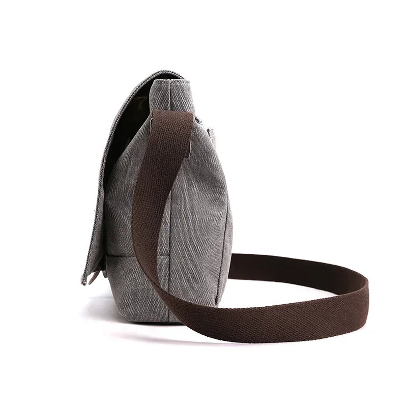 Bolso bandolera de lona de alta calidad para hombre | Elegante bolso satchel