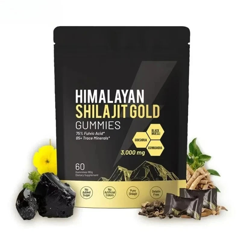Pure Himalayan Shilajit Gummies | Daily Health Support Supplements