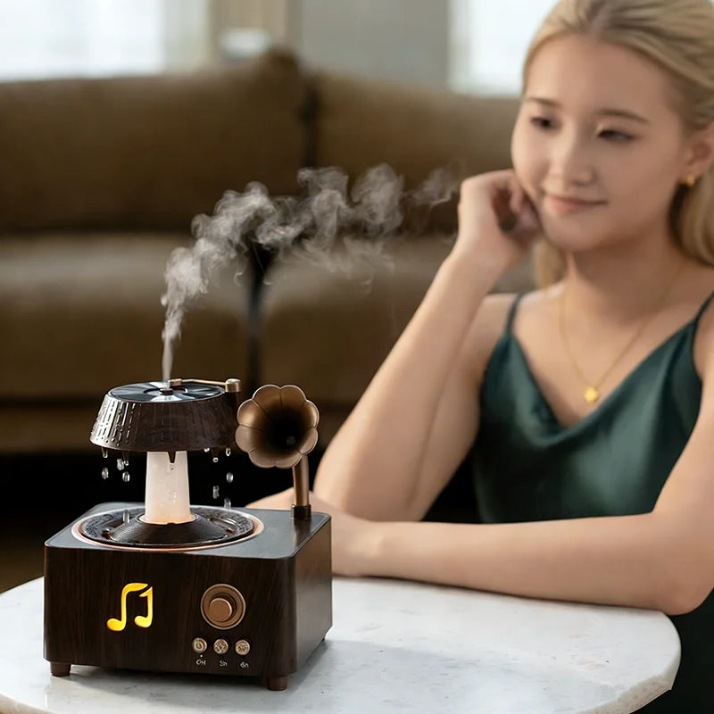 Aromatherapy Spray Humidifier with Remote Control & 7-Color Lighting