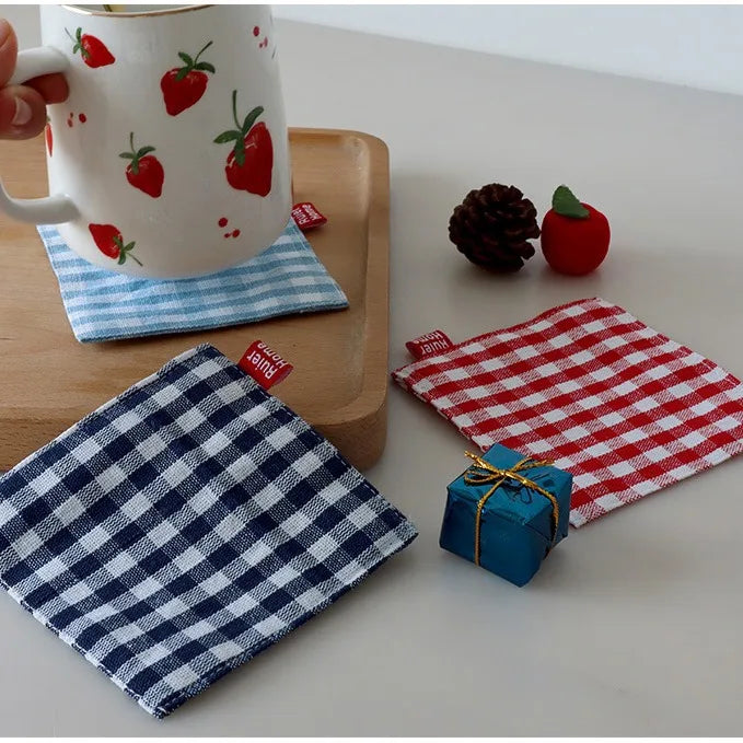 Eco-Friendly Pure Cotton Coaster & Placemat Set | Elegant Kitchen Decor