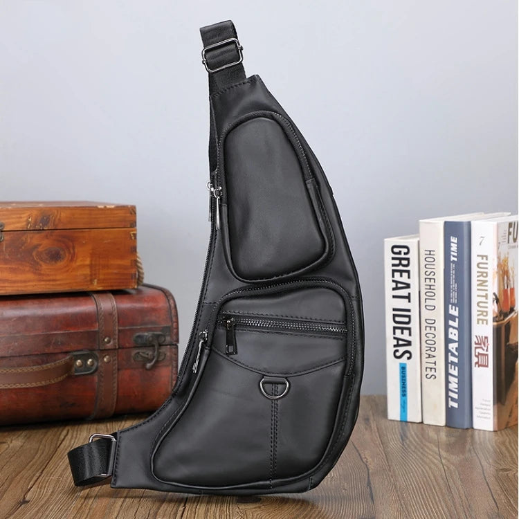 Men's Vintage Leather Sling Bag | Stylish Crossbody Outdoor Bag