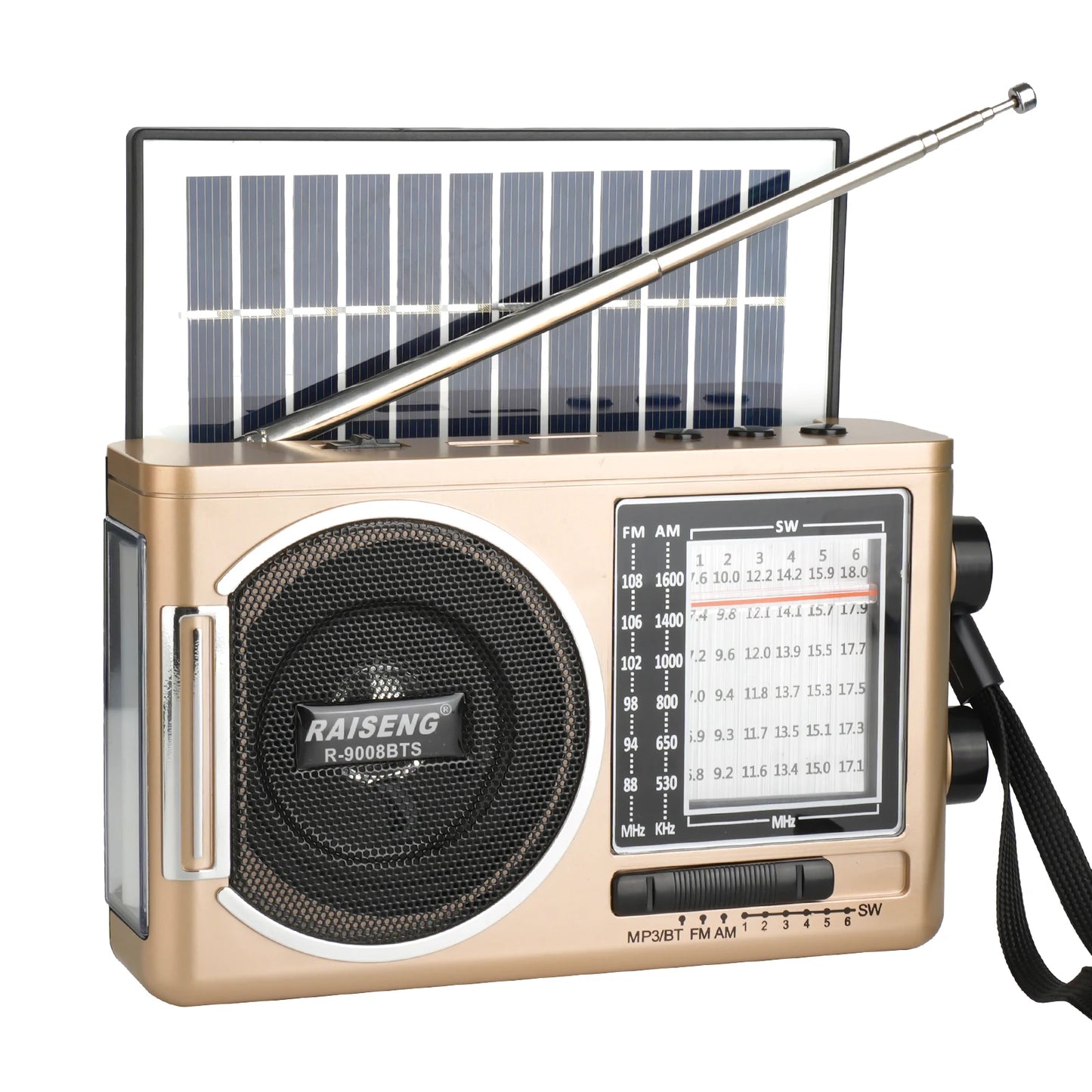 Portable Solar Radio | AM/FM Speaker with USB/TF Playback