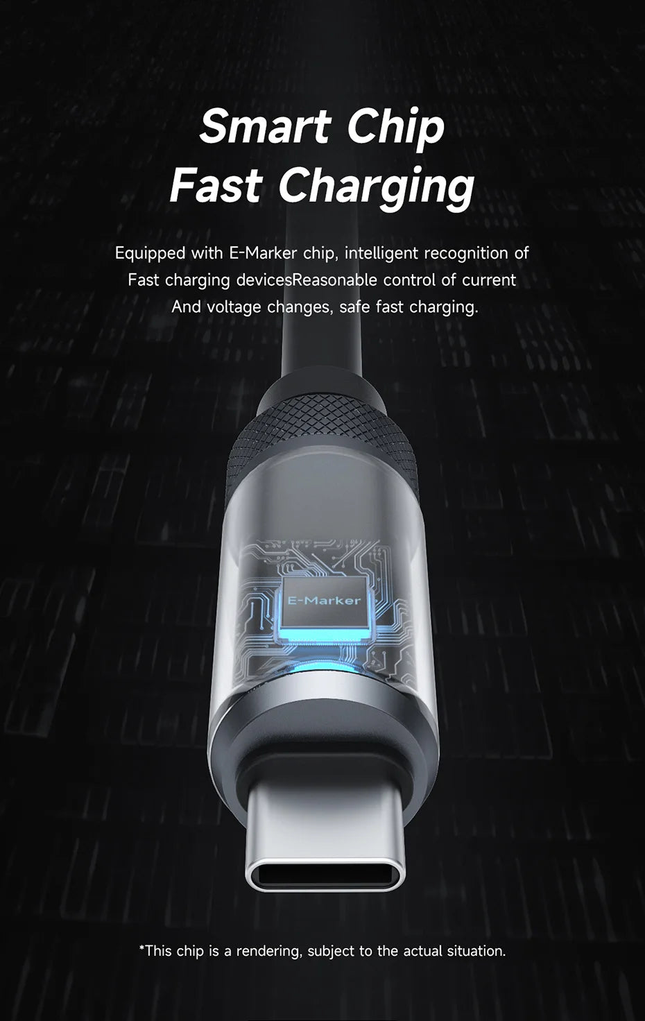 USB C Cable with LED Display | Fast Charging Type C Cable