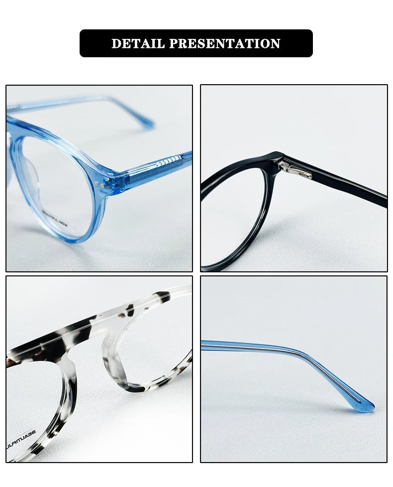 Unisex Rectangle Eyeglass Frames with UV Protection | Stylish and Versatile