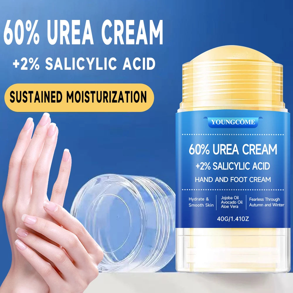 Deep Moisturizing Urea Cream with Salicylic Acid for Feet & Hands