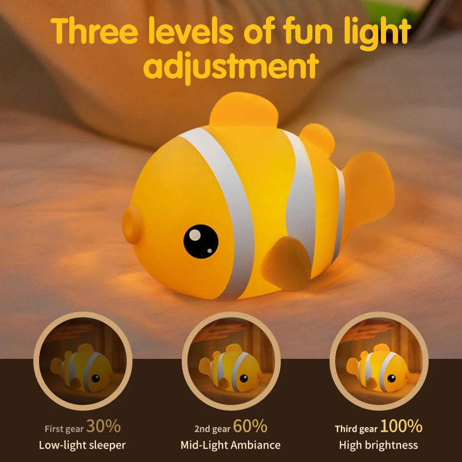 Cute Animal Silicone LED Night Light | Adorable Sleep Lamp