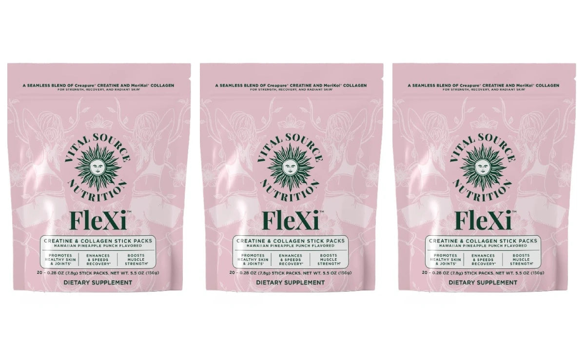 Creatine & Collagen Powder Stick Packs for Strength & Skin Health