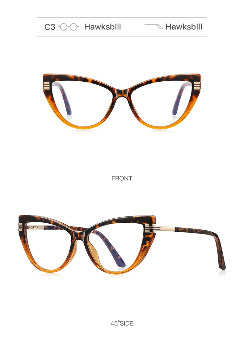 Chic Cat Eye Anti-Blue Light Reading Glasses for Women