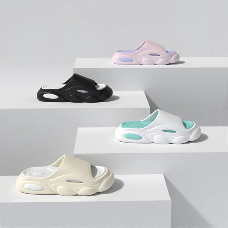 Men's Summer Sandals - Soft Cloud House Platform Slides for Beach