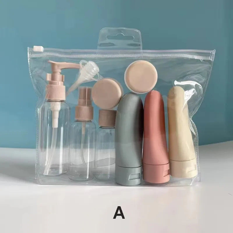 11-Pcs Travel Toiletries Containers Set | Refillable Mini Bottles