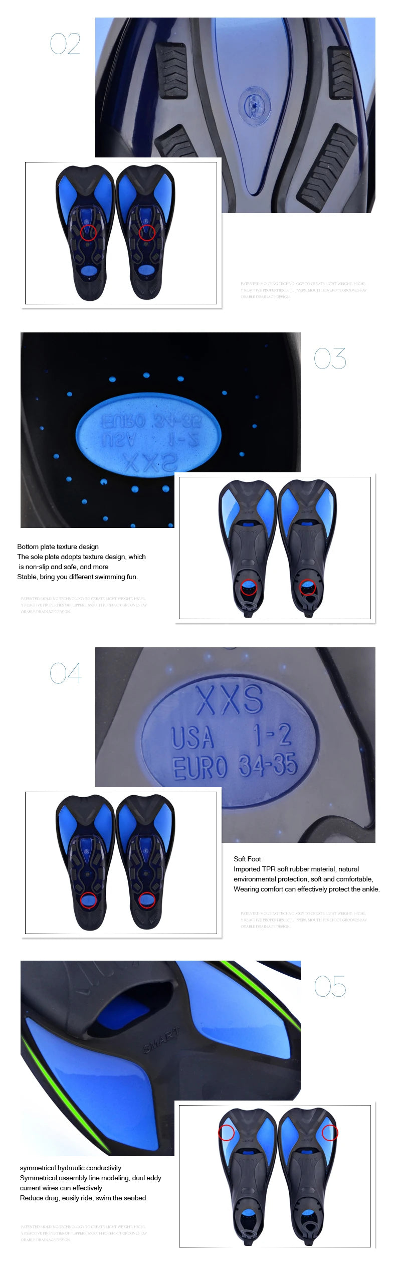 Beginner Swimming Training Fins | Perfect for Diving & Practice