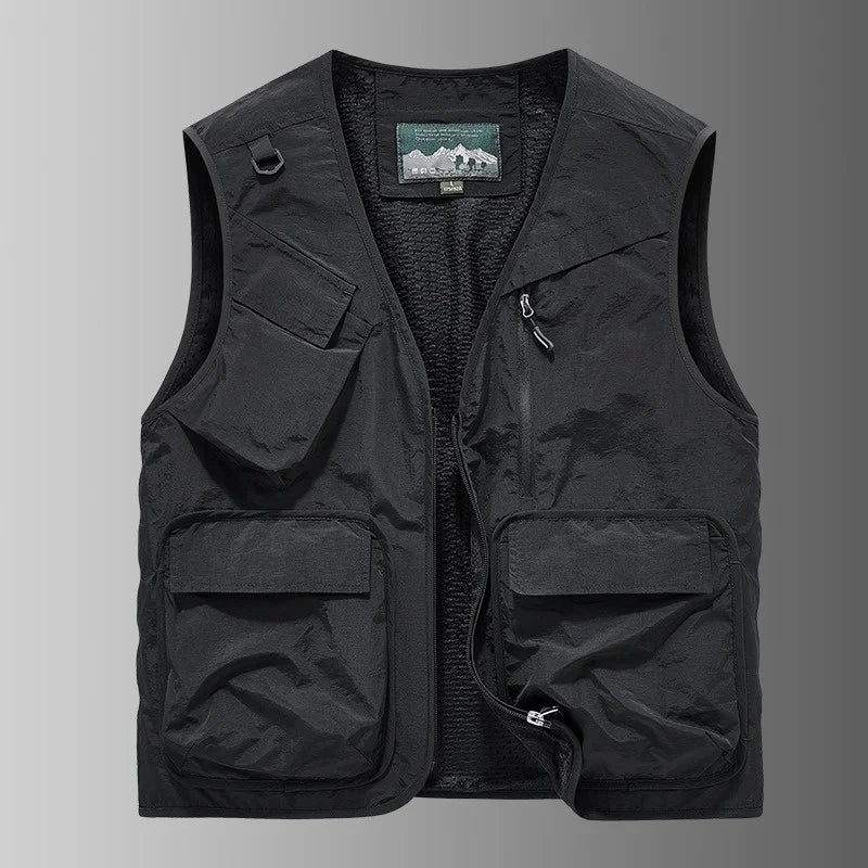 Men's Multi-Pocket Fishing Vest | Lightweight Outdoor Waistcoat