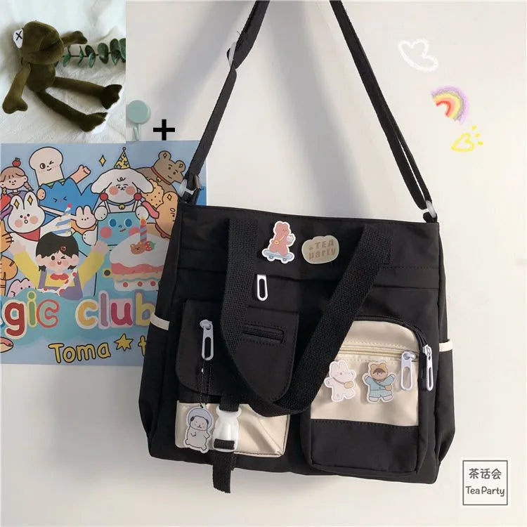 Versatile Nylon Waterproof Women's Shoulder Bag | Stylish Crossbody Satchel