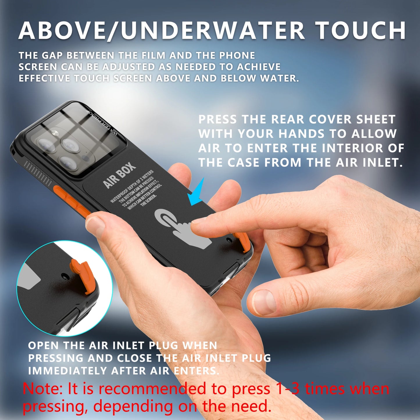 Universal Waterproof Phone Case for Underwater Photography