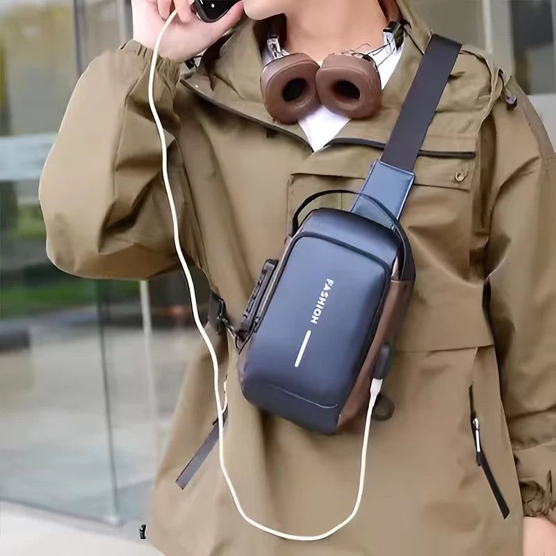 Casual Waterproof Anti-Theft Sling Bag | Durable Chest Backpack