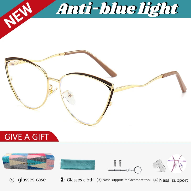 Personalized Cat Eye Glasses for Women | Customizable Style & Comfort