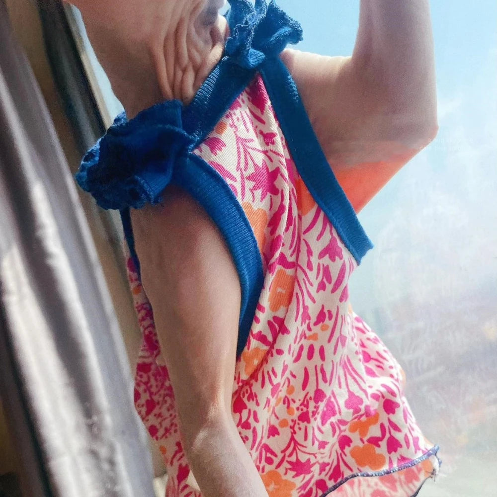 Soft Floral Dress for Sphynx Cats | Comfortable Spring Vest