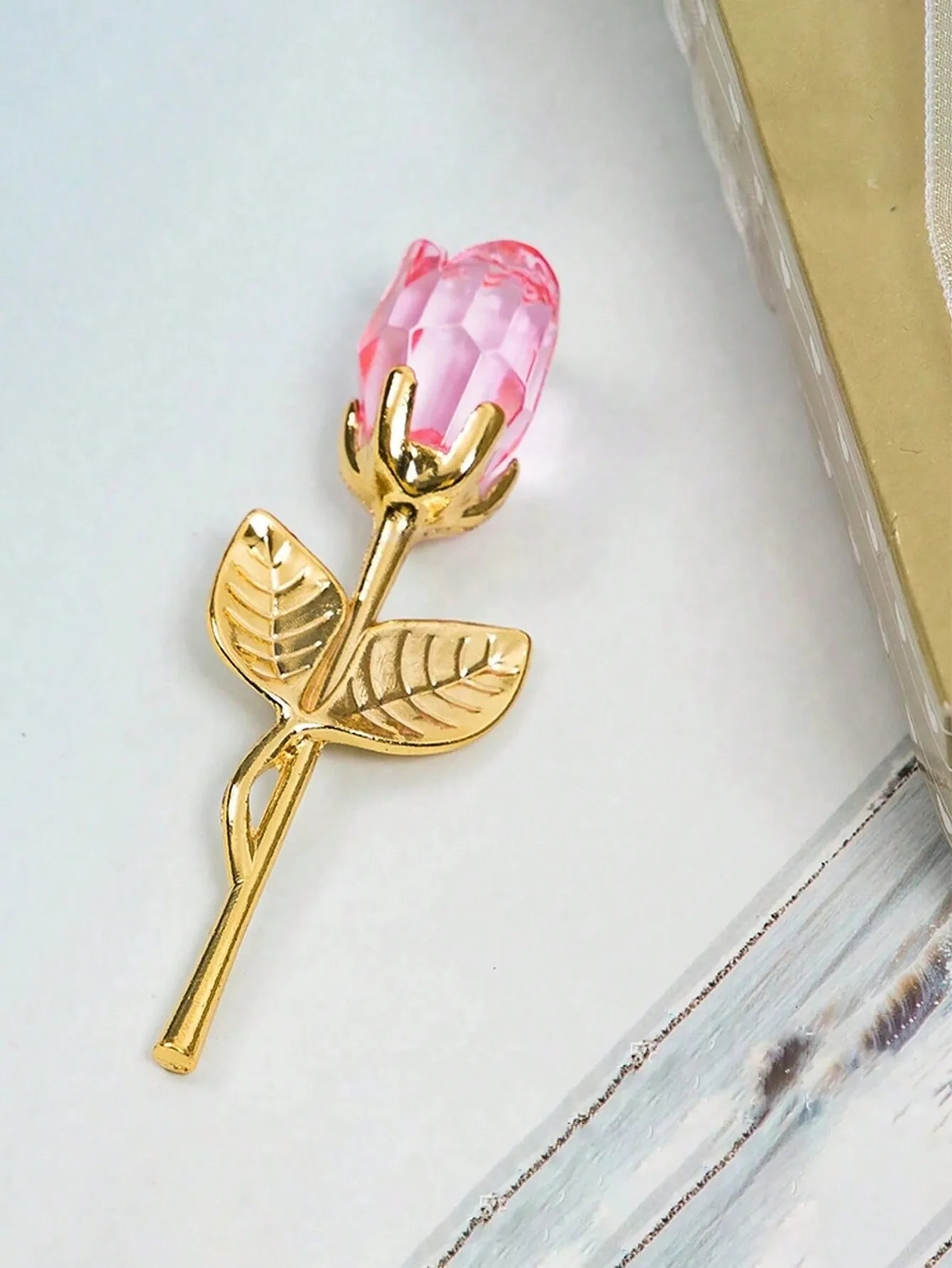 Artificial Glass Rose Crystal Flower | Elegant Party Gift
