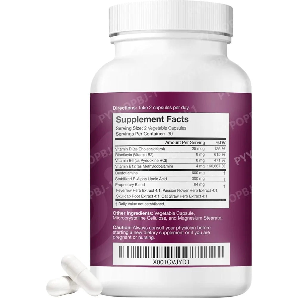 Natural Nerve Discomfort Relief Capsules | Fast-Acting Support