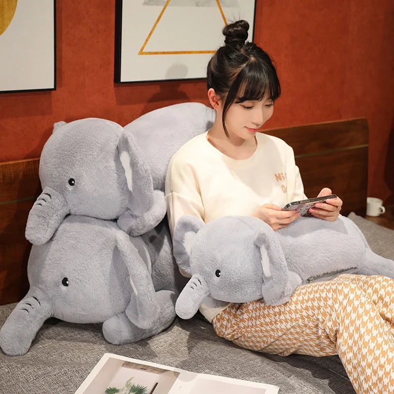 Giant Round Elephant Plush Doll | Cozy Home Decor Gift