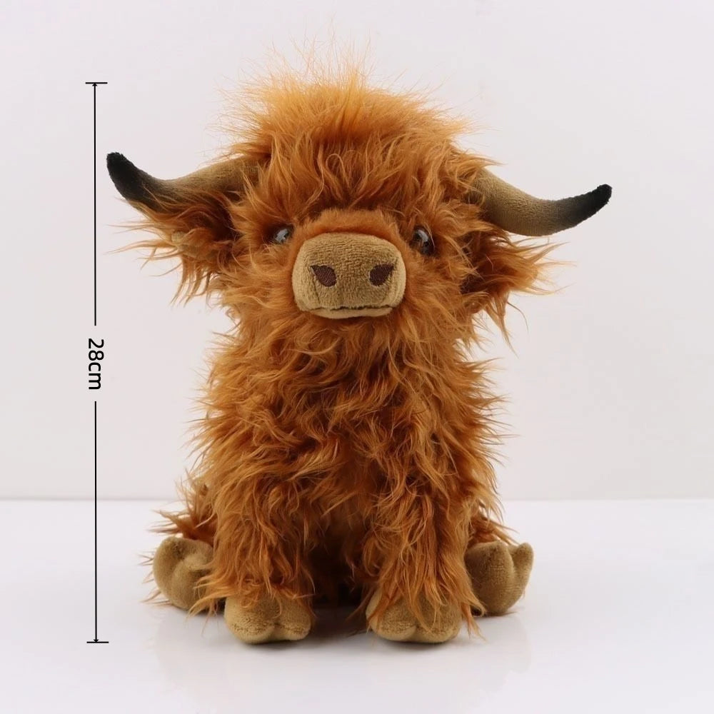 Funny Highland Cow Plush Toy | Soft Cuddly Stuffed Animal