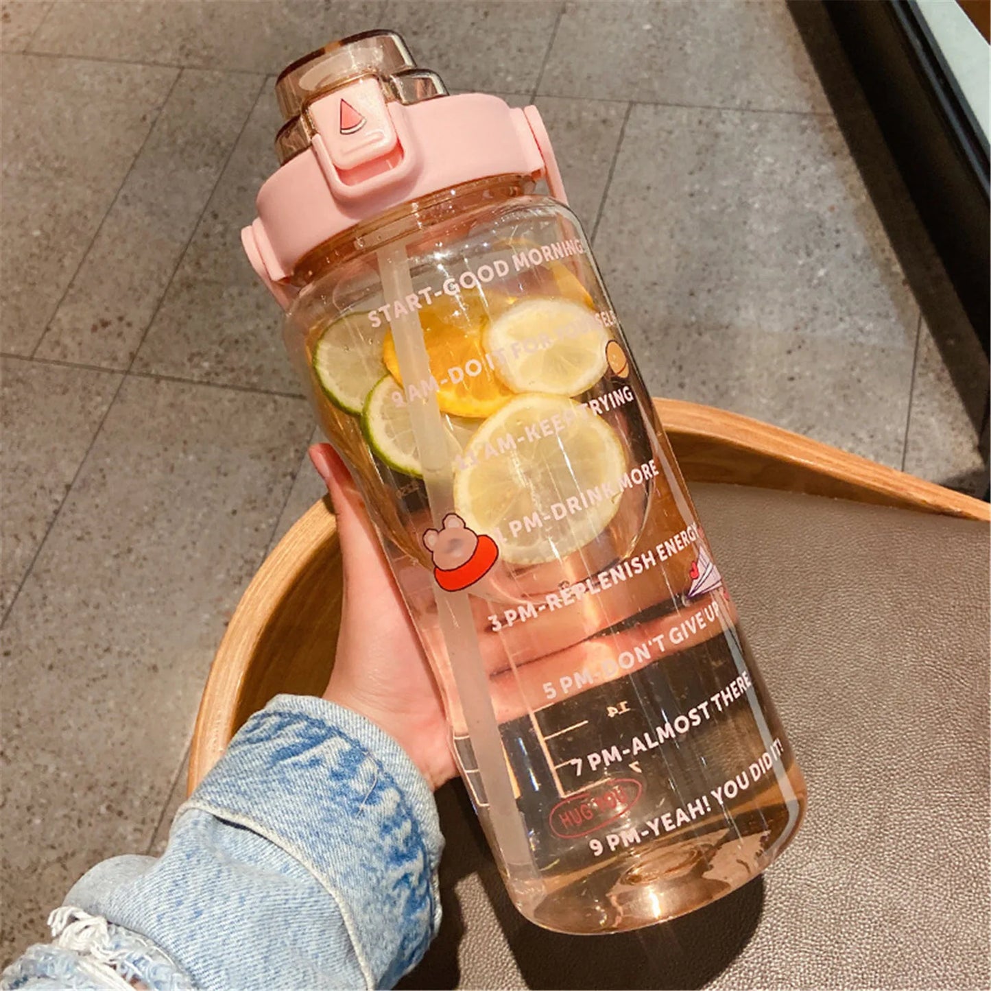 2000ml Large Capacity Sports Water Bottle | Leak-Proof & Portable
