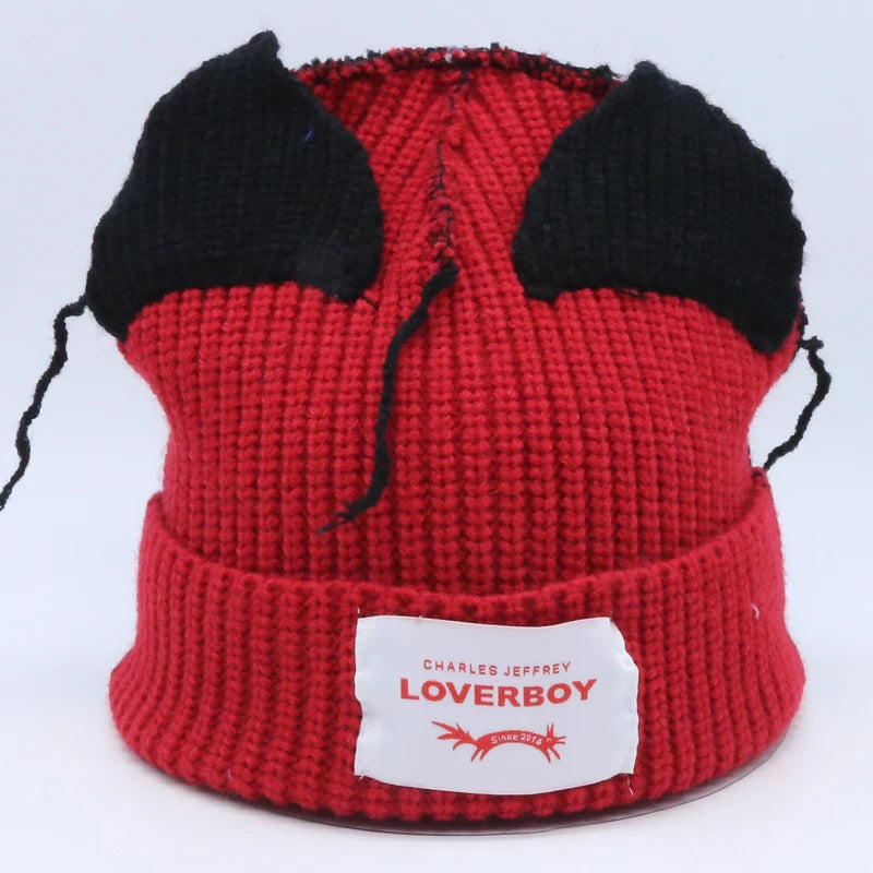 Unisex Long Fox Ears Knitted Beanie | Y2K Bunny Rabbit Hat
