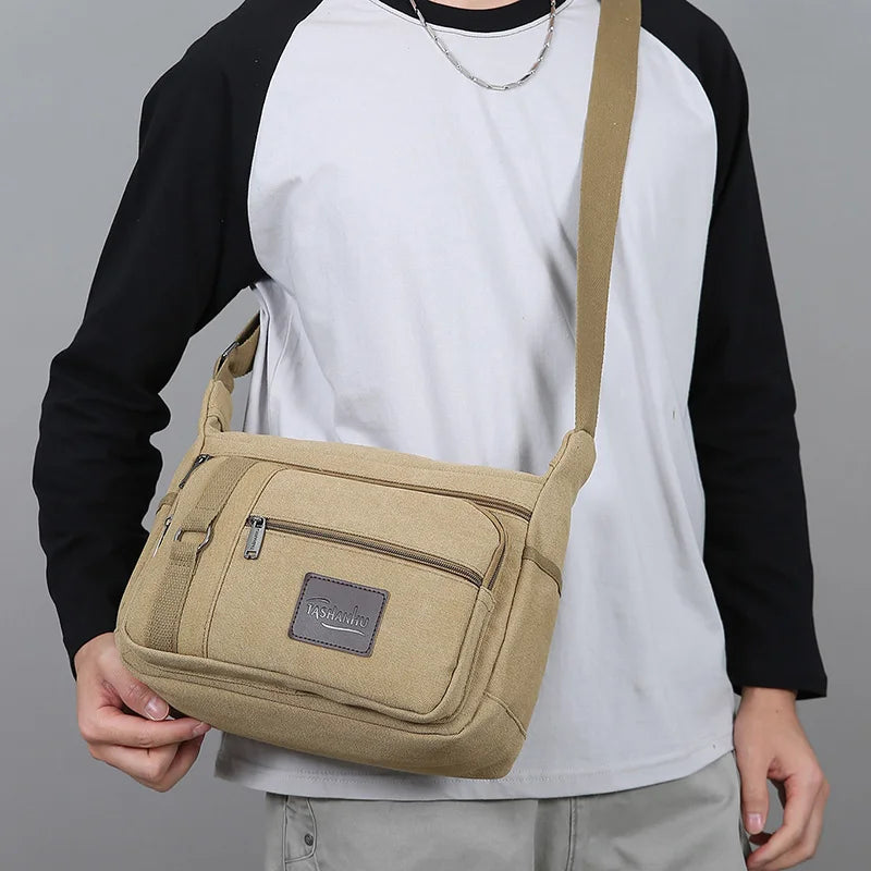 Men's Canvas Shoulder Bags | Stylish Crossbody Messenger Bags
