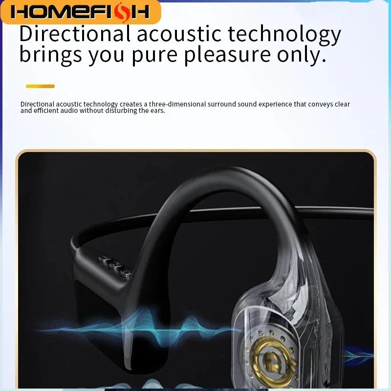IPX8 Waterproof Bone Conduction Headphones | Open-Ear Bluetooth