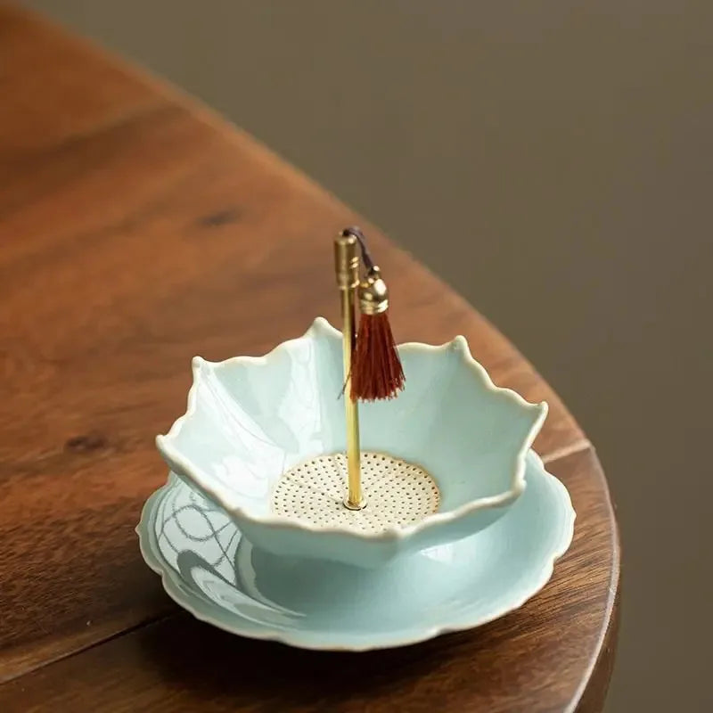 Creative Handmade Rotating Umbrella Tea Filter Set | Anti-Scald Ornament