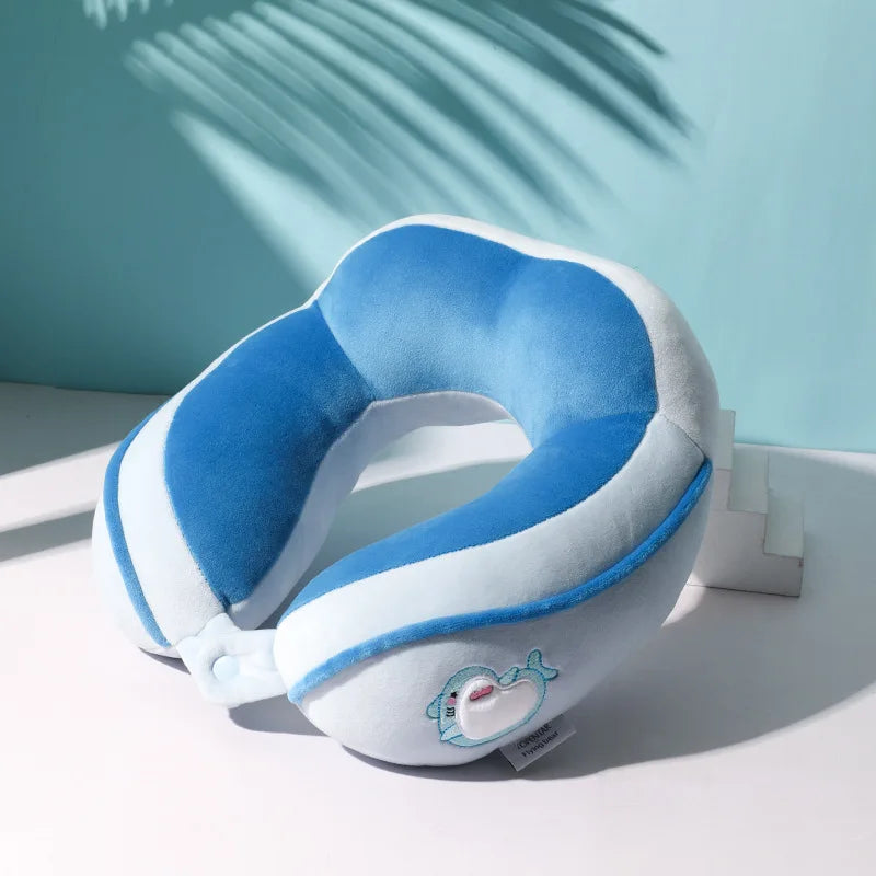 Cute U-Shaped Neck Pillow | Travel & Office Cervical Support