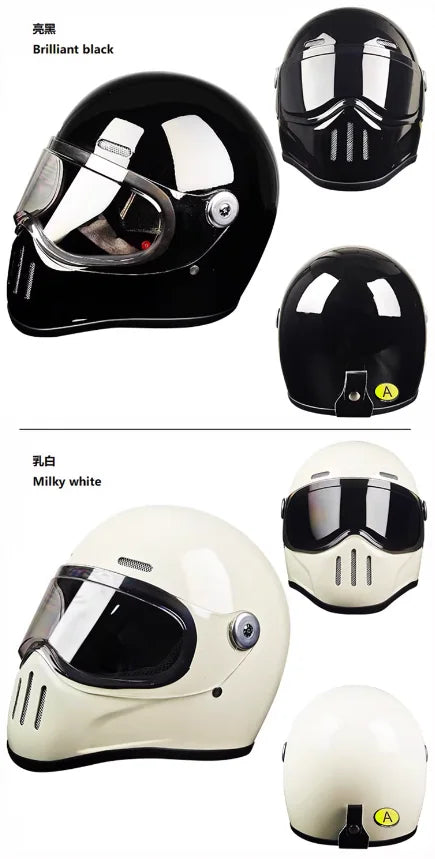 Dual Visor Full Face Motorcycle Helmet | ECE DOT Approved Design