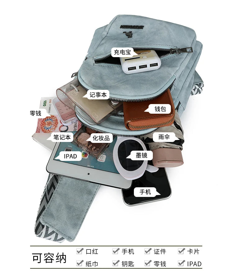 High-Quality Women's Waterproof Chest Bag | Large Capacity Crossbody