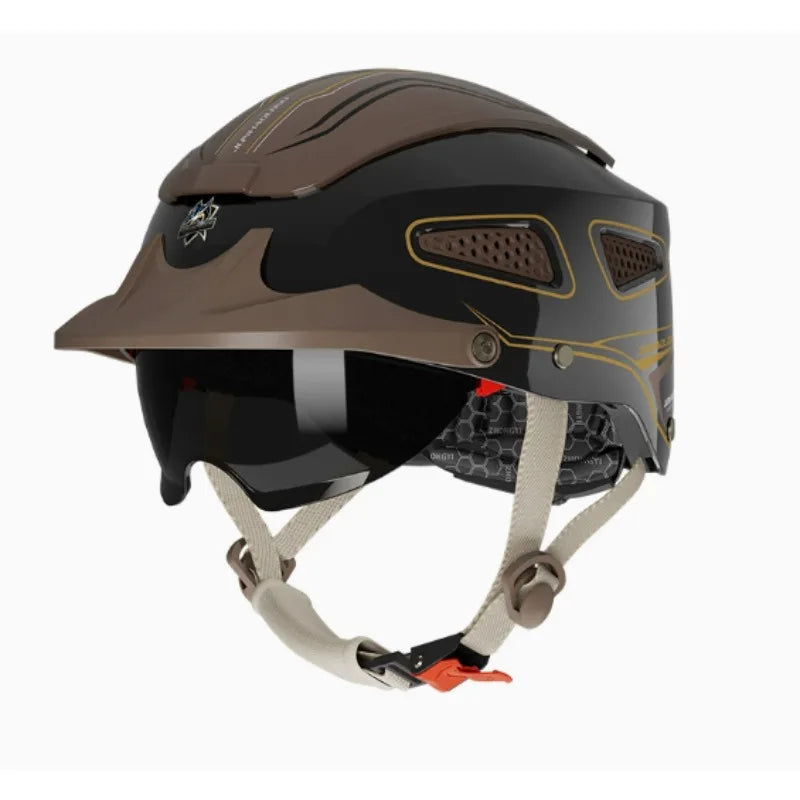 Summer Breathable Electric Motorcycle Helmet | Open Face Design