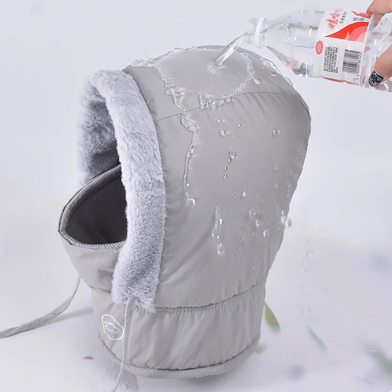 Unisex Plush Balaclava Winter Hat | Warm Knitted Face Mask