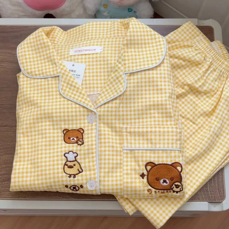 Kawaii Women's Long Sleeve Pajamas | Cozy Anime Home Wear