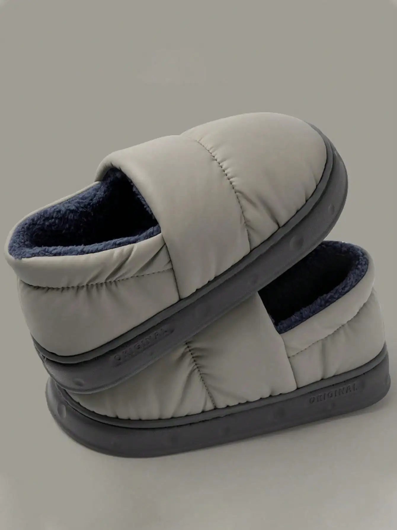 Men's Warm Plush Fleece Slippers | Cozy Non-Slip Winter Footwear