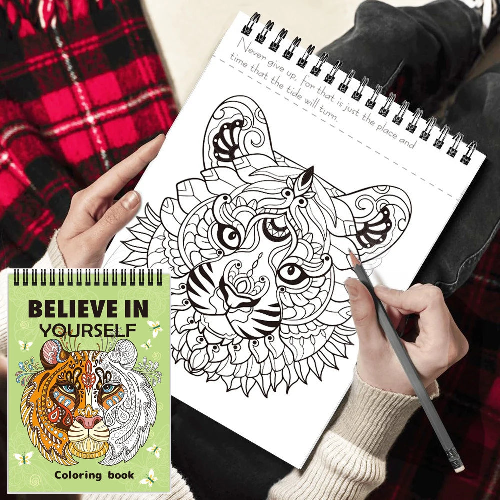 Relaxing Adult Coloring Book | Fun Animal Graffiti Designs