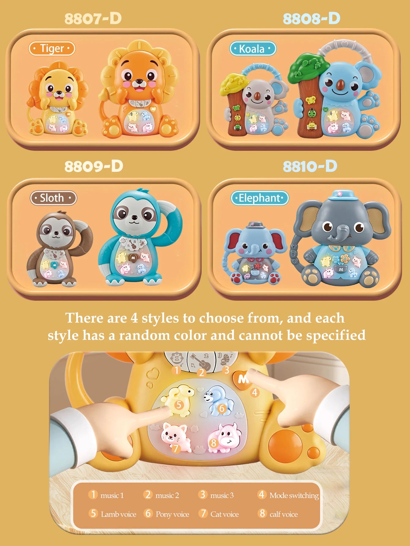 Interactive Cartoon Animal Electronic Keyboard | Fun Piano for Kids