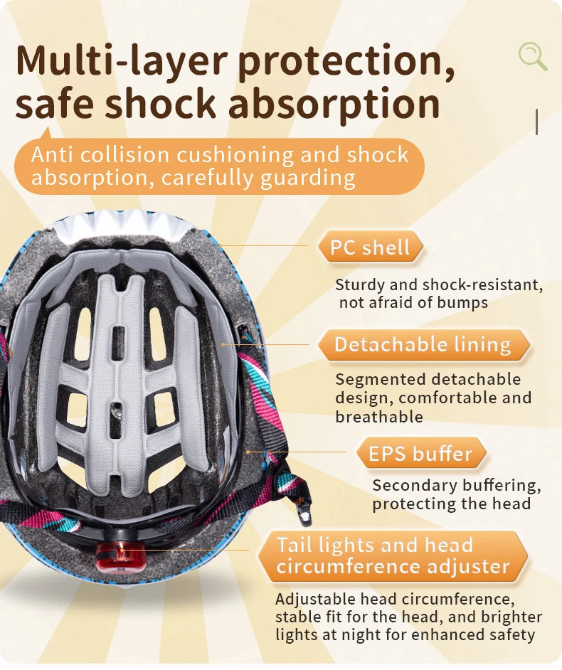 Children's 3D Shockproof Bicycle Helmet | Safe & Comfortable Fit