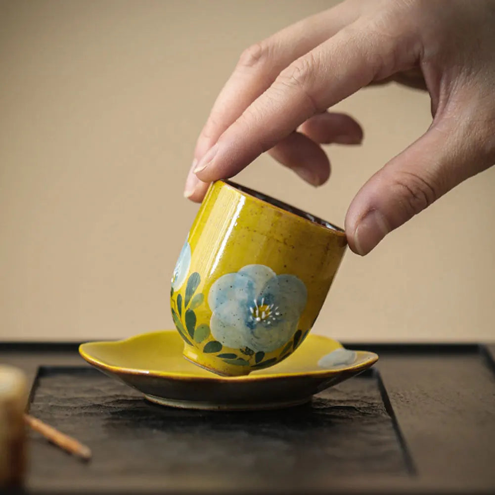 Handmade Ceramic Tea Cup Set | Vintage Kung Fu Tea Mugs