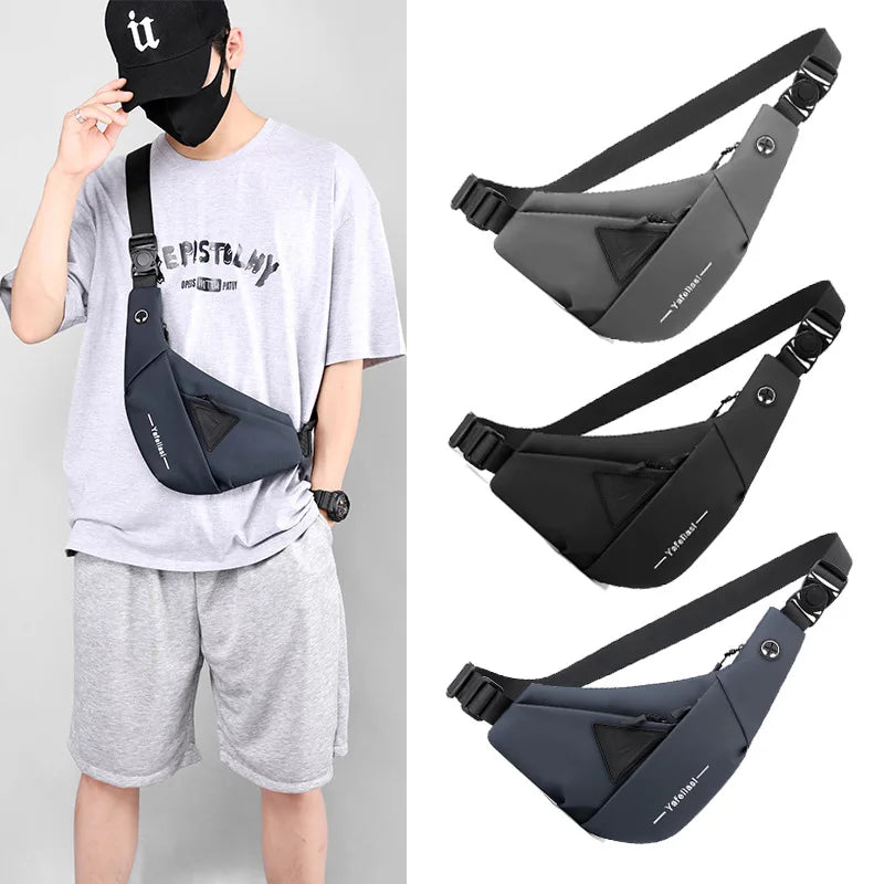 Small Sling Chest Bag for Men | Anti-Theft Mini Travel Shoulder Bag