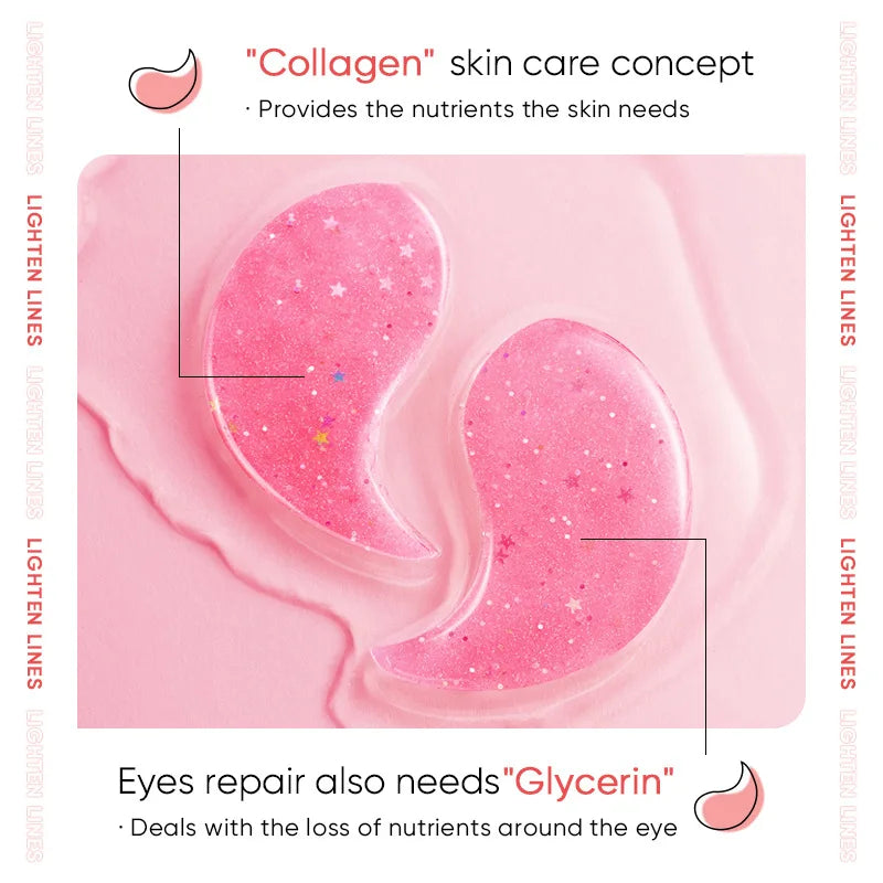Rose Collagen Eye Mask Patches Moisturizing Firming Eye Care