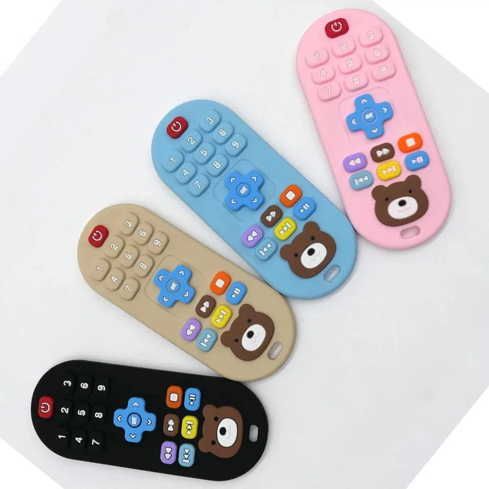 Children's Silicone Teething Remote Control Toy | Safe and Fun