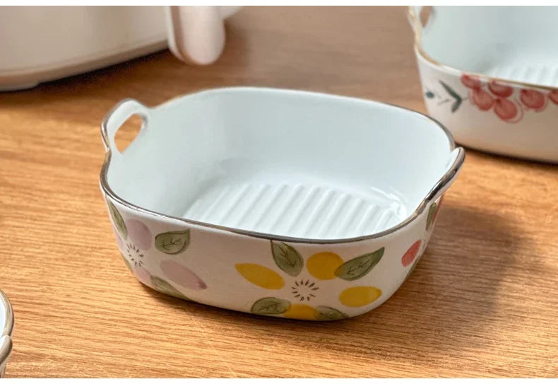 Elegant Hand-Painted Ceramic Bowl | Stylish Home Dining Decor