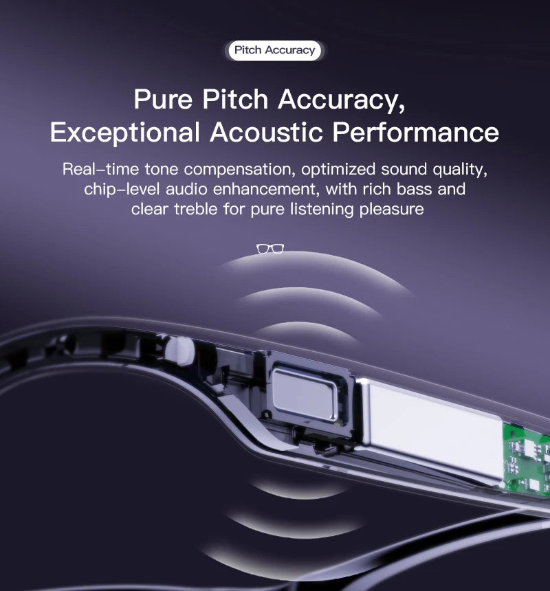 Smart AI Glasses with HD Video, Bluetooth & Music Playback