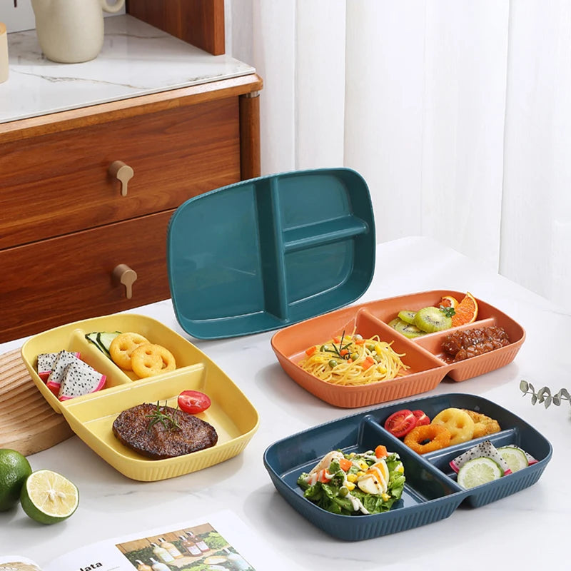 Divided Dish Diet Reusable Dinner Plate | Portion Control Made Easy