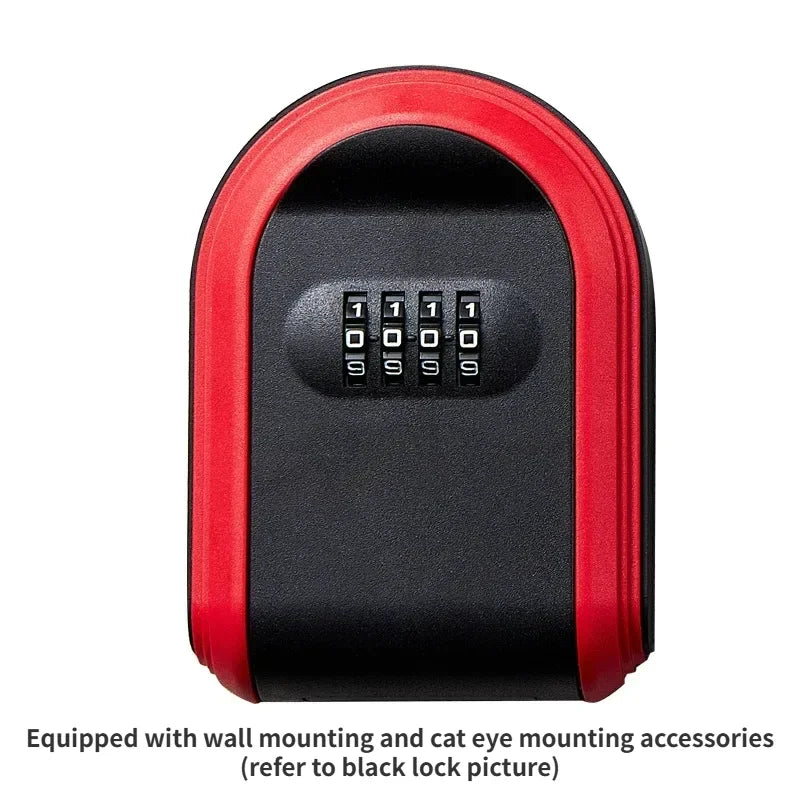 Wall Mount Key Lock Box | Secure 4-Digit Code Storage Organizer
