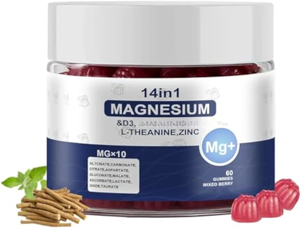 14-in-1 Magnesium Complex Gummies for Relaxation & Energy